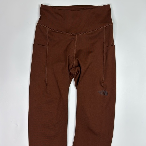The North Face Midline High-Rise Pocket 7/8 Leggings Brown Medium (Fits like S) - Picture 2 of 12